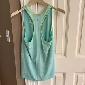 Lululemon Swiftly Tank Size 10 Mint Green